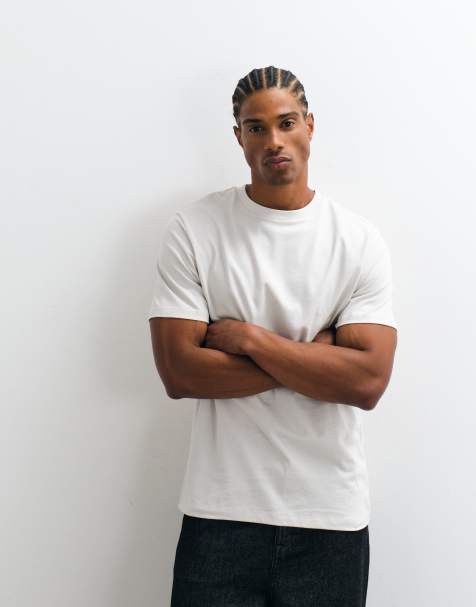 ASOS DESIGN – Basic-T-Shirt in Grau mit Regular-Fit-Schnitt - view 1