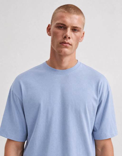 ASOS DESIGN – Basic-T-Shirt in Hellblau mit Oversize-Schnitt, 7 von 10
