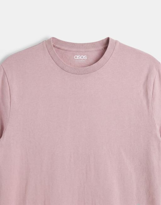 ASOS DESIGN – Basic-T-Shirt in Hellrosa mit Regular-Fit-Schnitt, 8 von 9