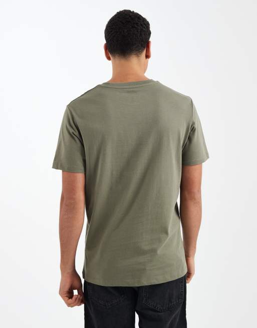 ASOS DESIGN – Basic-T-Shirt in Khaki mit Regular-Fit-Schnitt, 3 von 5