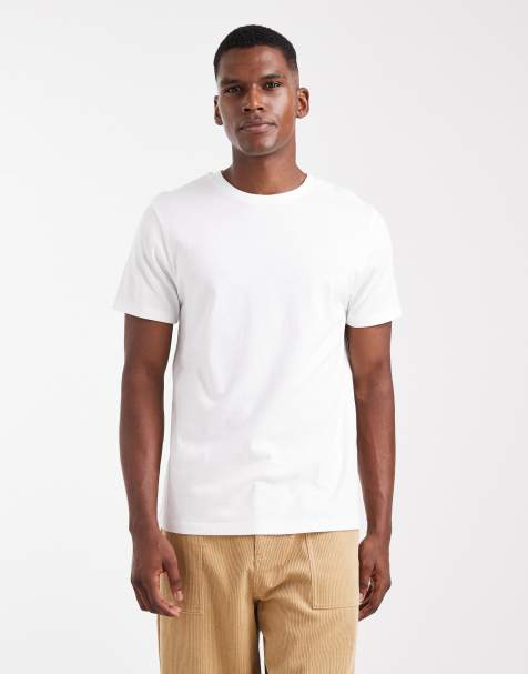 ASOS DESIGN – Basic-T-Shirt in Weiß mit Rundhalsausschnitt - view 1