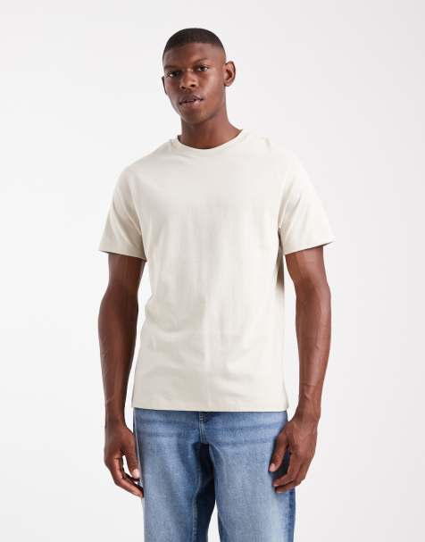 ASOS DESIGN - Basic T-shirt met ronde hals in beige - view 1
