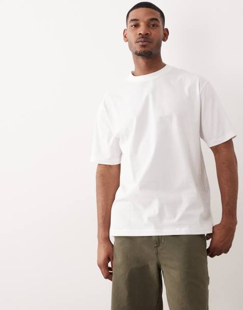 ASOS DESIGN – Basic-T-Shirt mit Relaxed Fit in Cremeweiß - view 1