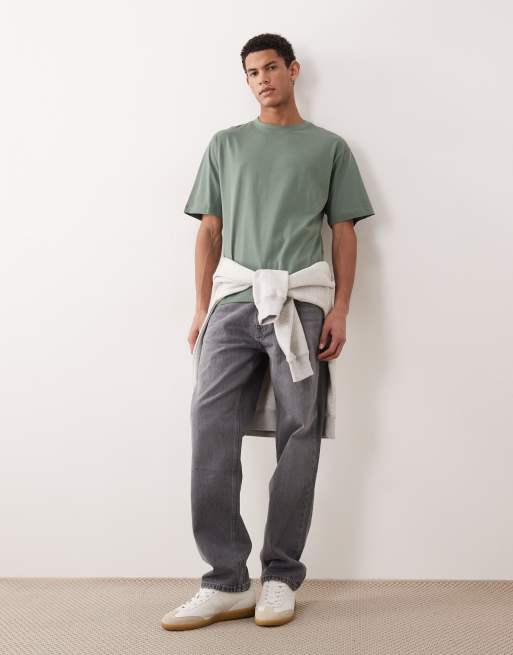 ASOS DESIGN – Basic-T-Shirt mit Relaxed Fit in Dunkelbraun, 2 von 5
