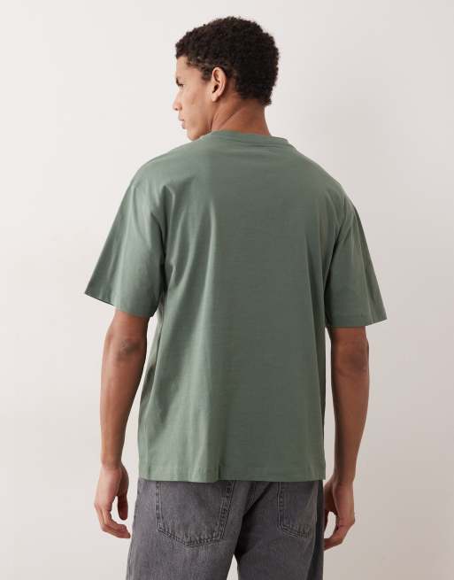 ASOS DESIGN – Basic-T-Shirt mit Relaxed Fit in Dunkelbraun, 3 von 5