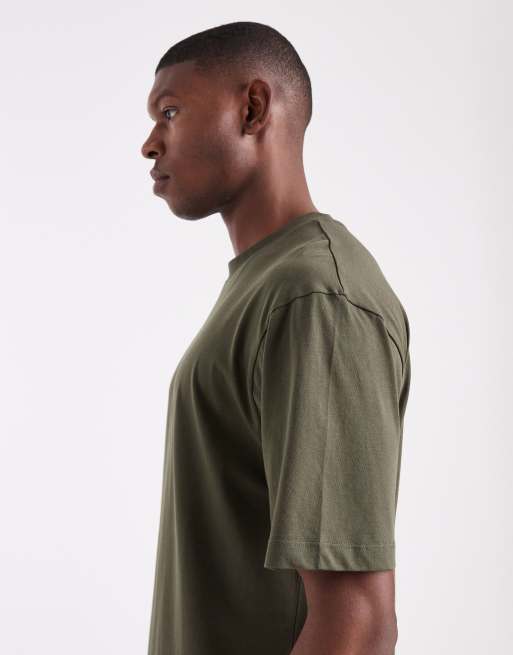 ASOS DESIGN – Basic-T-Shirt mit Relaxed Fit in Khaki, 4 von 5