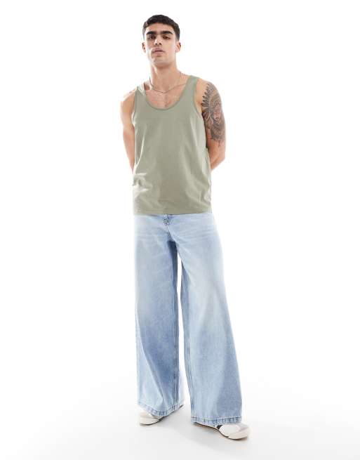 ASOS DESIGN – Basic-Trägertop in Vetiver , 3 von 4