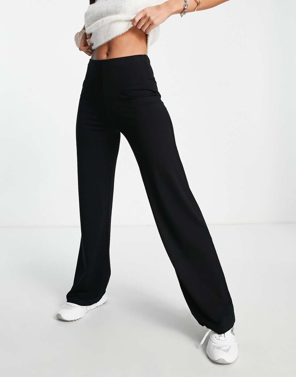 Basic wide leg trousers