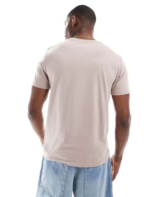 ASOS DESIGN – Basic – Zestaw 2 T-shirtów z okrągłym dekoltem w kolorach grafitowym i szarobeżowym    , 2 z 4