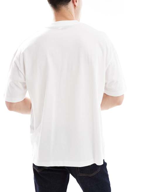 ASOS DESIGN – Basic – Zestaw 3 T-shirtów oversize w kolorach białym, granatowym i szarym melanżowym , 3 z 4