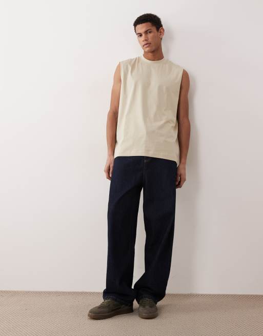 ASOS DESIGN - Basisdele - Beige oversized tanktop, 3 af 5