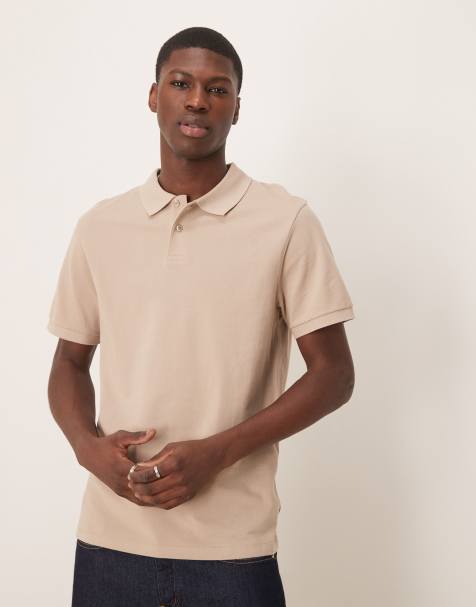 ASOS DESIGN - Basisdele - Beige polo i piqué - view 1