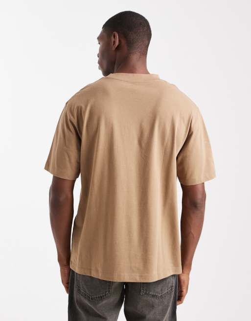 ASOS DESIGN - Basisdele - Brun afslappet T-shirt, 3 af 5