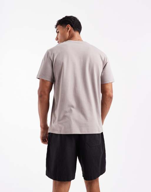 ASOS DESIGN - Basisdele - Brun T-shirt med rund hals  , 2 af 4