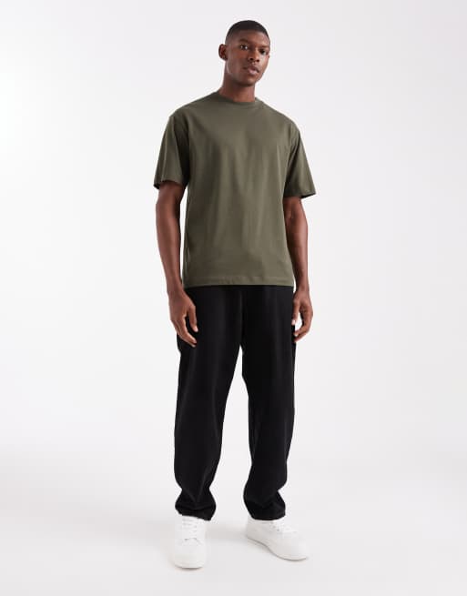 ASOS DESIGN - Basisdele - Kakigrøn afslappet T-shirt, 2 af 5