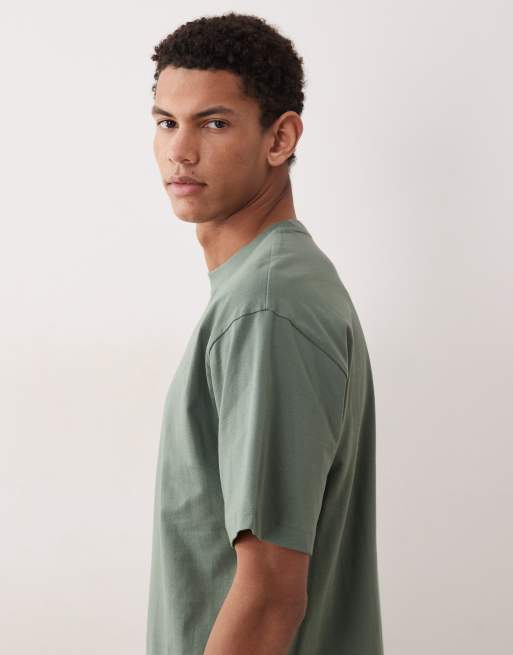 ASOS DESIGN - Basisdele - Mørkebrun afslappet T-shirt, 4 af 5