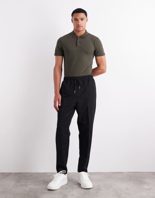 ASOS DESIGN - Basisdele - Mørkegrøn tætsiddende polo i piqué  , 2 af 6