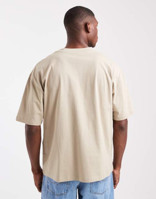 ASOS DESIGN - Basisdele - Oversized beige T-shirt , 3 af 5