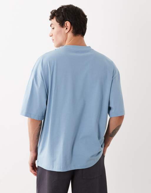 ASOS DESIGN - Basisdele - Oversized blå T-shirt, 2 af 5