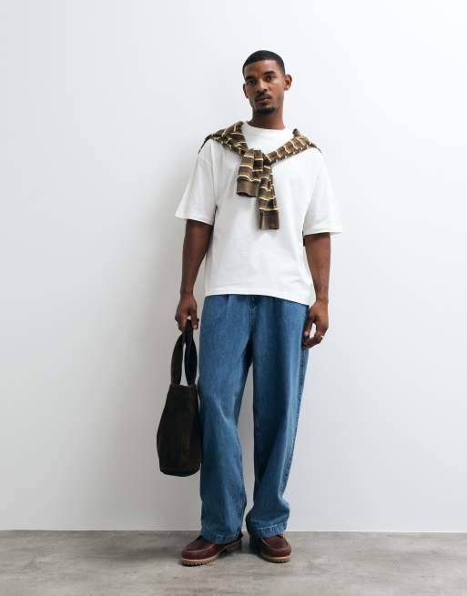 ASOS DESIGN - Basisdele - Oversized cremehvid T-shirt, 3 af 5