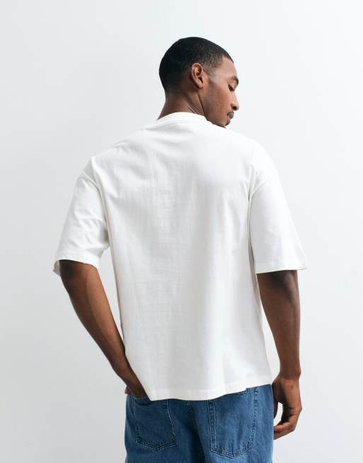 ASOS DESIGN - Basisdele - Oversized cremehvid T-shirt, 4 af 5