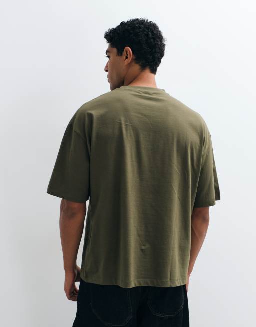 ASOS DESIGN - Basisdele - Oversized kakigrøn T-shirt, 5 af 5