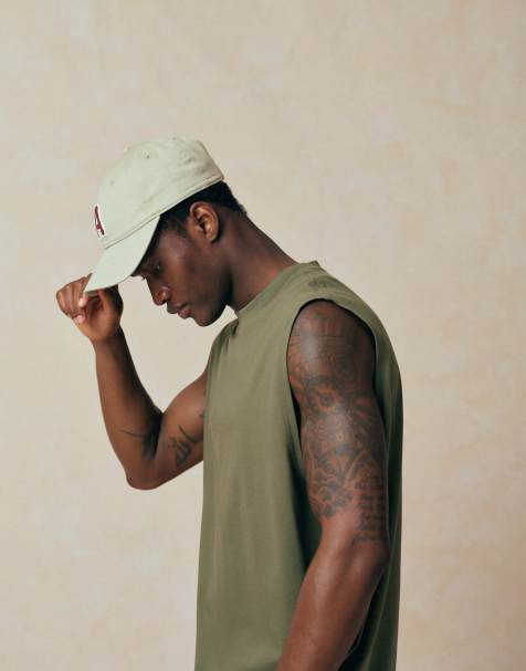 ASOS DESIGN - Basisdele - Oversized kakigrøn tanktop - view 1