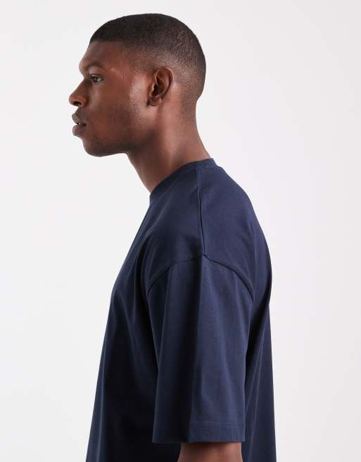 ASOS DESIGN - Basisdele - Oversized marineblå T-shirt , 4 af 5