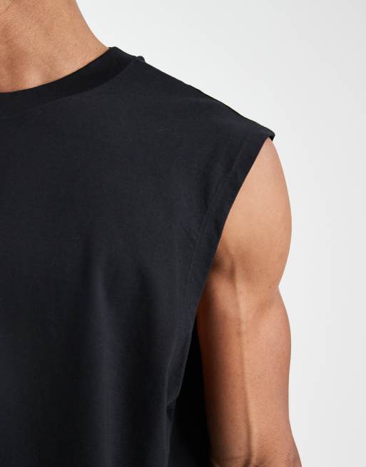 ASOS DESIGN - Basisdele - Oversized sort tanktop, 5 af 5