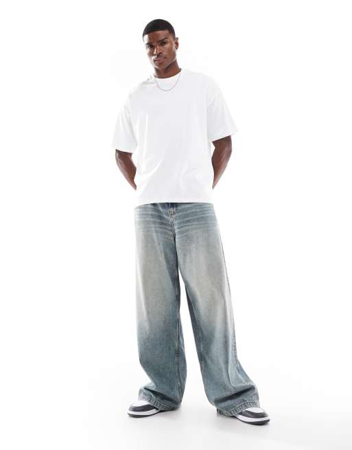ASOS DESIGN - Basisdele - Pakke med 2 oversized T-shirts i sort/hvid, 2 af 4