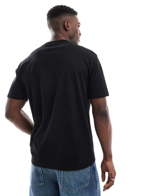 ASOS DESIGN - Basisdele - Pakke med 2 sorte afslappede T-shirts, 4 af 4