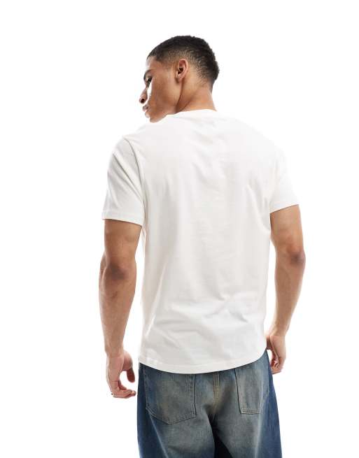 ASOS DESIGN - Basisdele - Pakke med 2 T-shirts med rund hals i kakigrøn/cremehvid  , 2 af 4