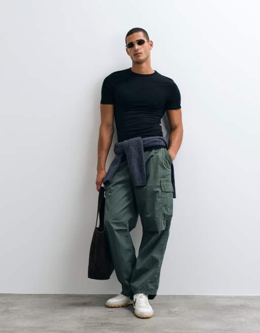 ASOS DESIGN - Basisdele - Sort tætsiddende T-shirt, 3 af 5