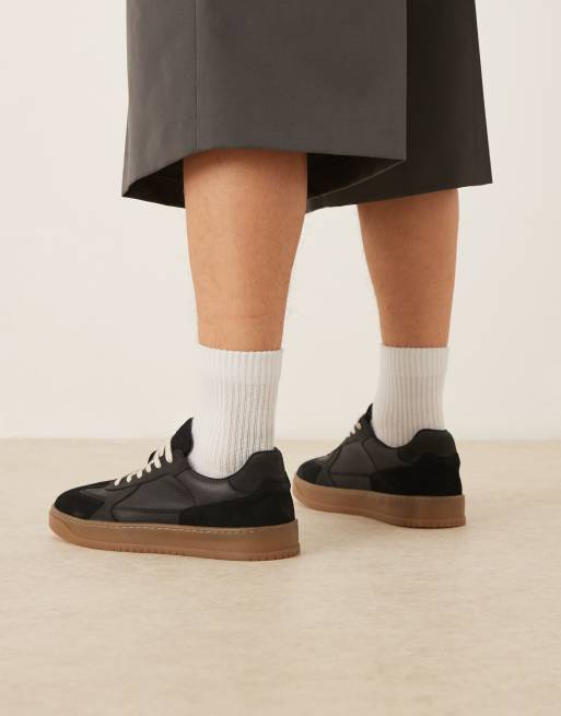 ASOS DESIGN - Baskets à lacets en daim à semelle en gomme, 3 de 5