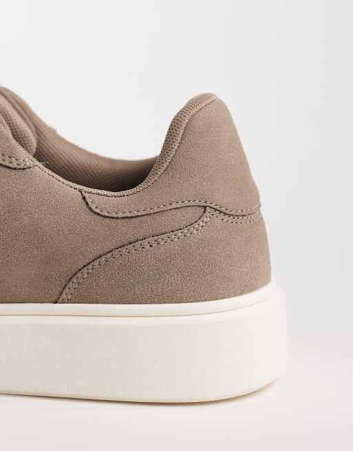 ASOS DESIGN - Baskets à lacets et semelle blanche - Taupe, 3 de 5
