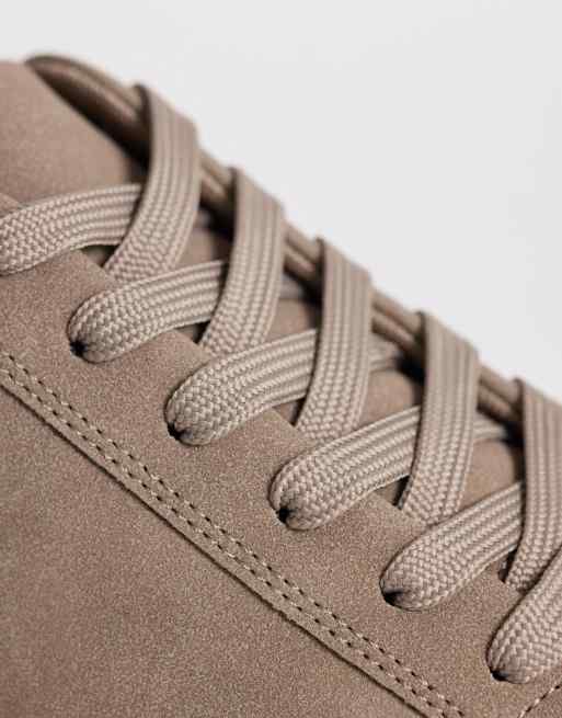ASOS DESIGN - Baskets à lacets et semelle blanche - Taupe, 4 de 5