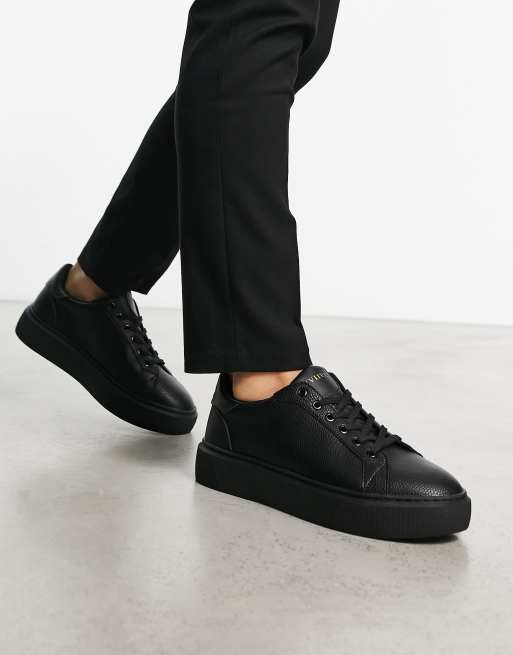 ASOS DESIGN - Baskets à lacets et semelle chunky - Noir