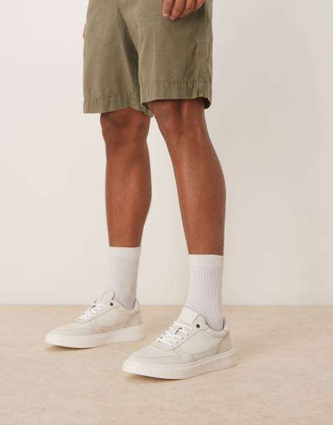 ASOS DESIGN - Baskets en cuir - Blanc - view 1