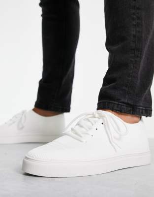 ASOS DESIGN trainers in white knitted mesh - ASOS Price Checker