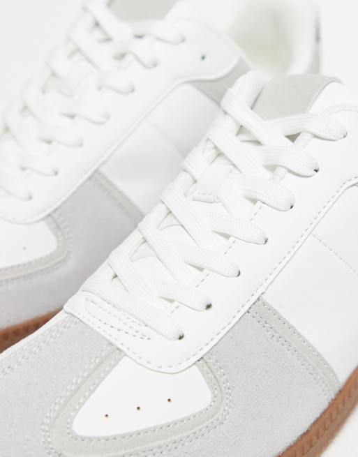 ASOS DESIGN - Baskets rétro avec semelle en caoutchouc - Blanc, 2 de 4