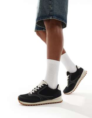 ASOS DESIGN - Baskets rétro - Noir
