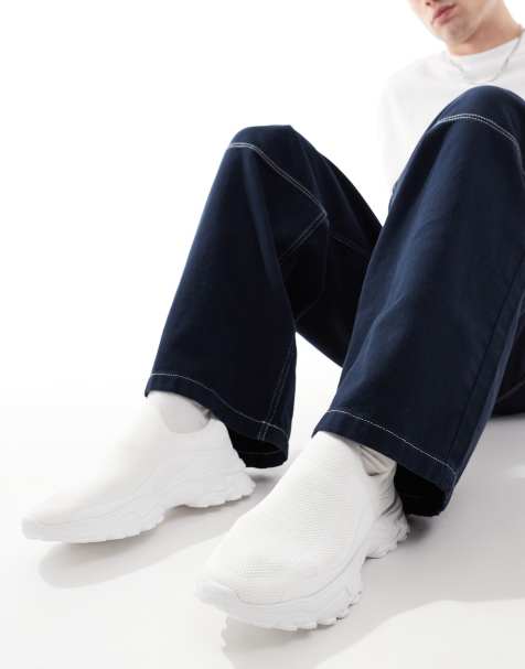 ASOS DESIGN - Baskets souples en maille - Blanc - view 1