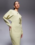 [ASOS DESIGN] ASOS DESIGN batwing maxi dress in light sage-Green 8 Sage