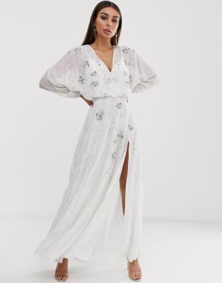 white occasion maxi dress