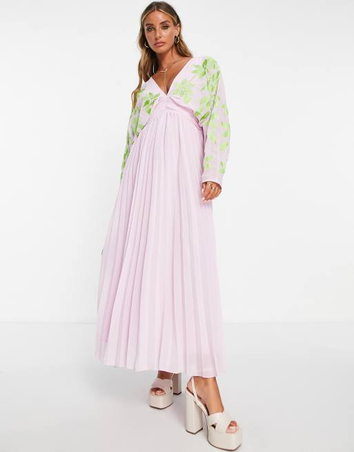 Asos lilac maxi outlet dress