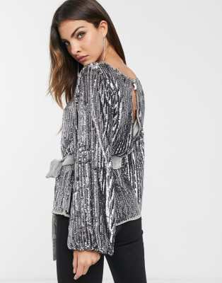 sequin top asos