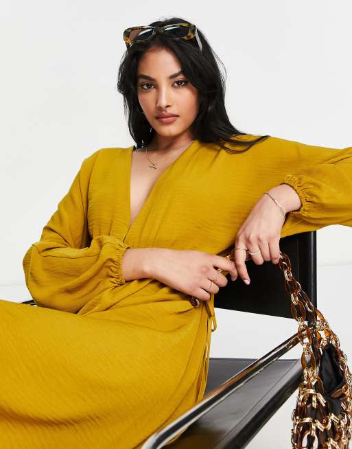 Asos ochre outlet dress