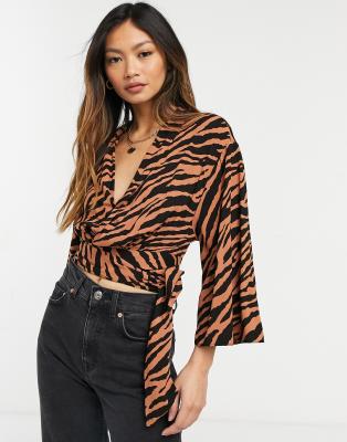 batwing wrap top