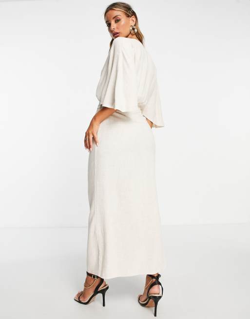 Asos white clearance long dress