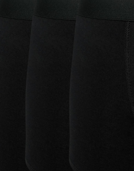 ASOS DESIGN – Baumwollmix-Unterhosen in Schwarz im 3er-Pack - BLACK, 4 von 4